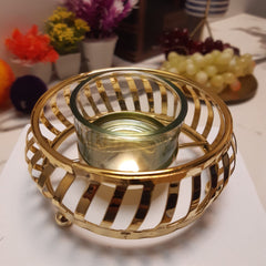 Nuptio Golden Candle Holder - waseeh.com