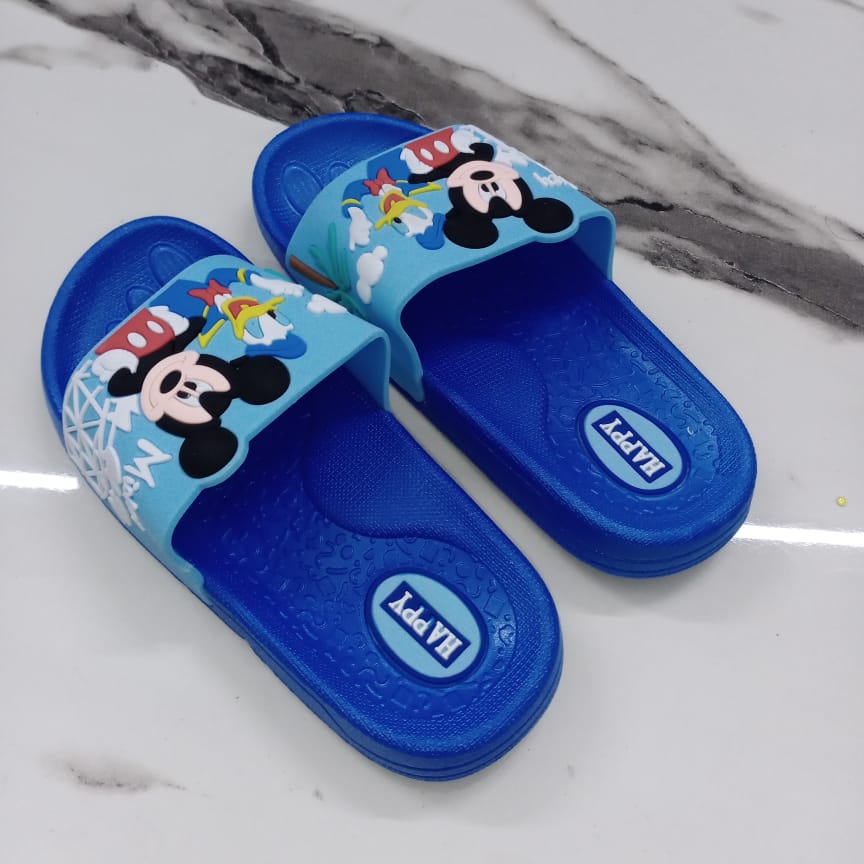 Mickey Chik Kids Slippers (Blue) –