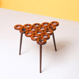 Curly Donuts Living Lounge Drawing Room Center Side Table (Shisham) - waseeh.com