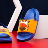 Giraffe Kids Slippers (Blue) - waseeh.com