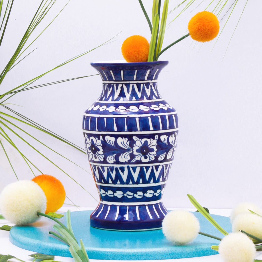 Early Adorna felicity Vase-Blue pottery - waseeh.com