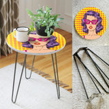Dollar Girl Living Lounge Center Side Hairpin Table - waseeh.com