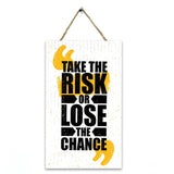 Wall "take the risk" Caption Decor - waseeh.com