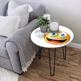 Character Emojis Living Lounge Center Side Hairpin Table - waseeh.com