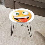 Character Emojis Living Lounge Center Side Hairpin Table - waseeh.com
