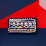 Wall Art Long Mini Dish-Blue pottery - waseeh.com