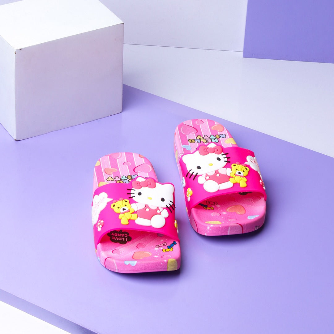 Hello Kitty Kids Slippers (Pink) - waseeh.com