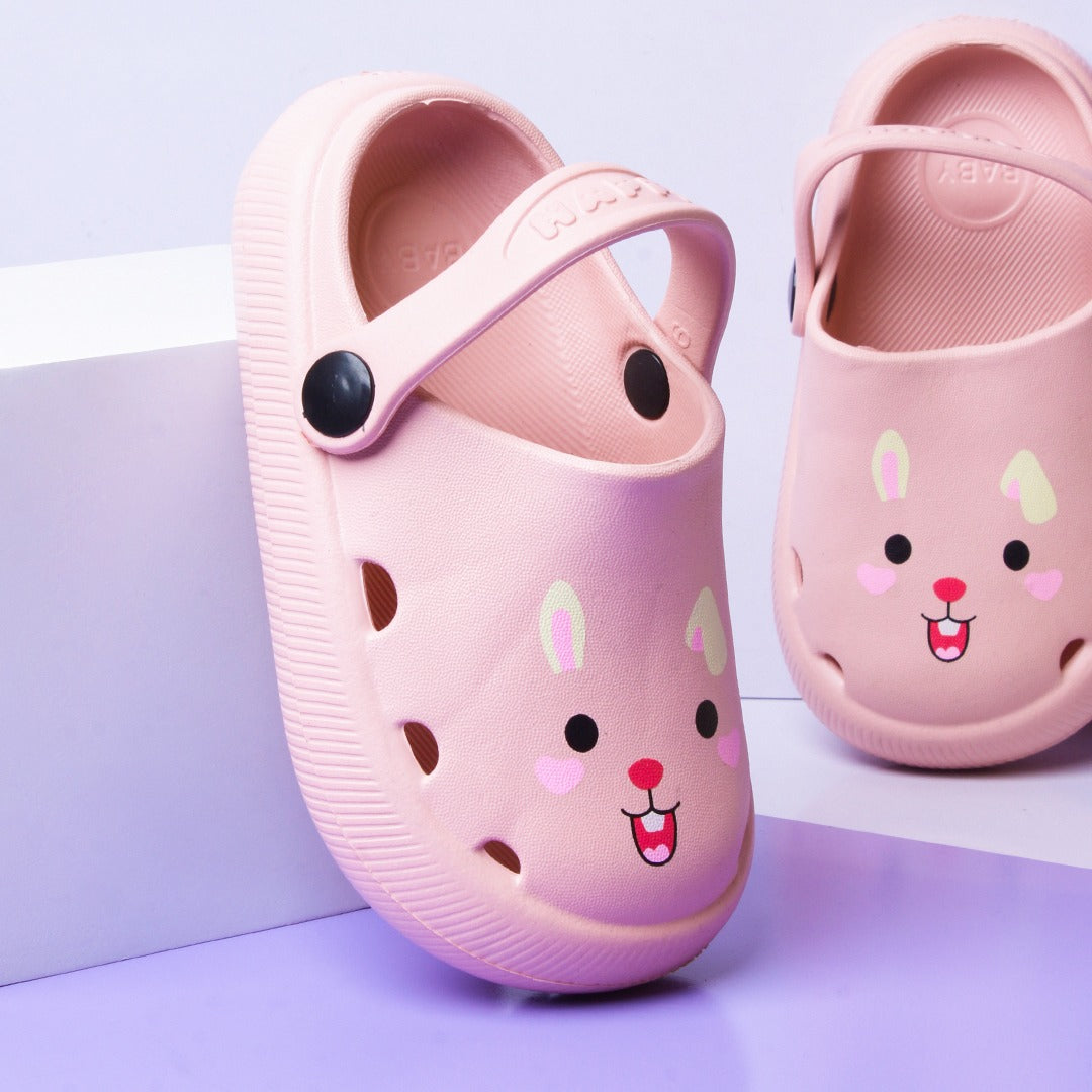 Happy kitty Kids Slippers (Pink) - waseeh.com