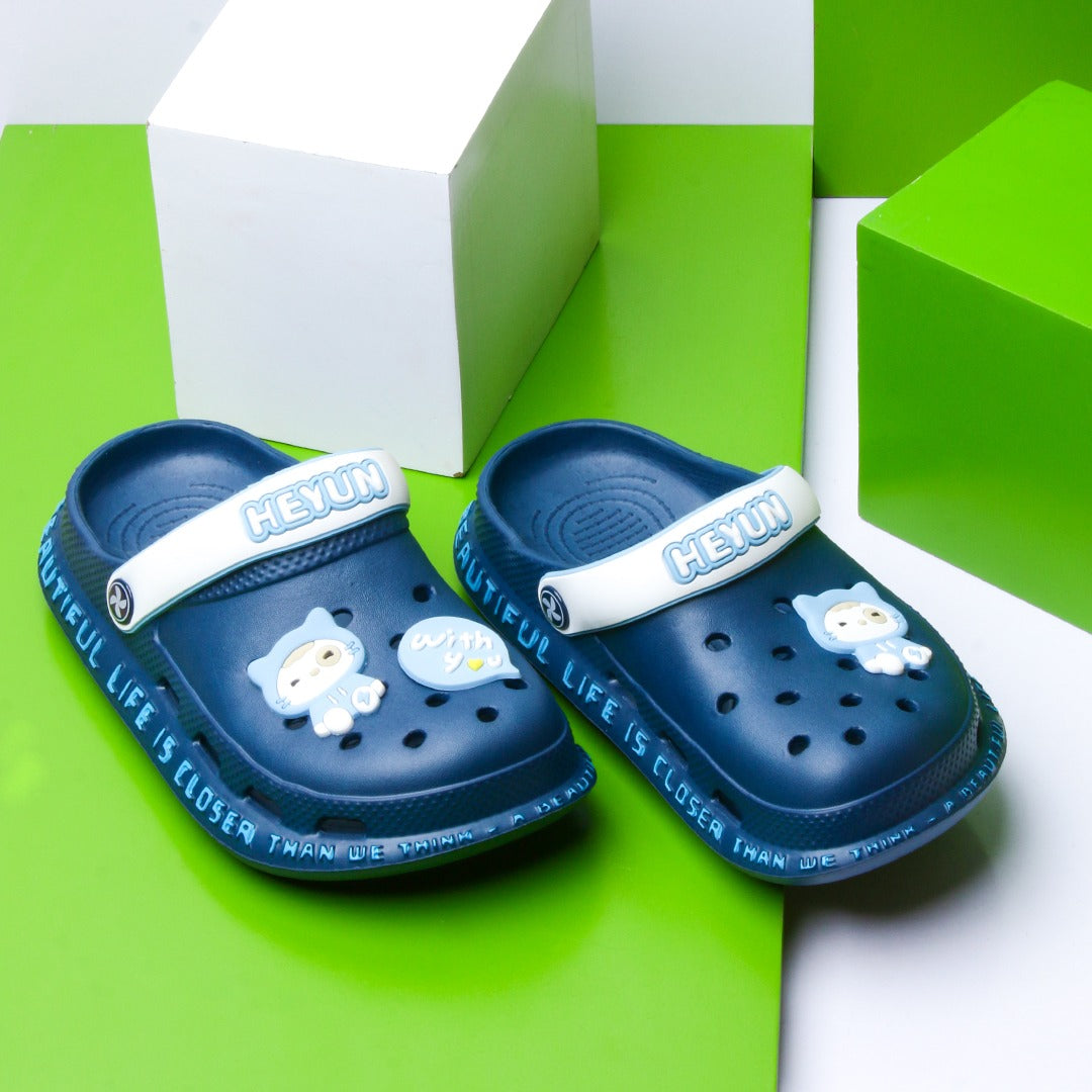 Heyun Kids Slippers (Black) - waseeh.com