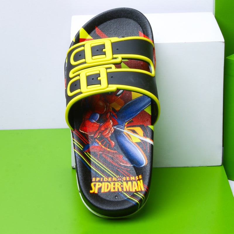 Spiderman Straps Kids slippers (Black) - waseeh.com