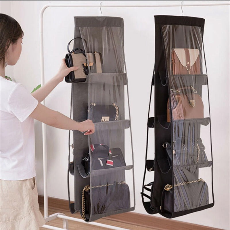 Hanging Purse Organizer (8 Compartments) –
