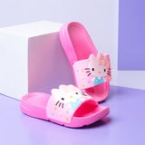 Mini Kitty Kids Slippers (Pink) - waseeh.com