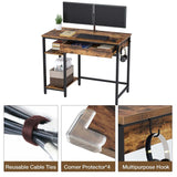 Occonor Home Office Writing Organizer Desk Drawer Table - waseeh.com