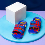 Spiderman Straps Kids slippers (Blue) - waseeh.com