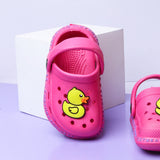Kids Ducky Slippers (Dark Pink) - waseeh.com