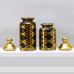 Shiny Cerulean Vases - waseeh.com