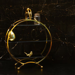 Golden Creative Plate Stand - waseeh.com