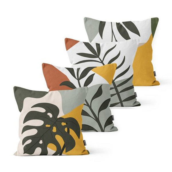 Cactus Leaves Cushion Covers (Pack of 4) - waseeh.com