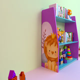 Cavy Cheer Bookcase Shelve Storage Organizer Kids Bedroom Rack Decor - waseeh.com
