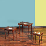 Royal Art Nakshi Living Lounge Nesting Tables (Set of 3) - waseeh.com