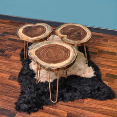 Billet Wooden Log Hairpin Table (Epoxy Build) - waseeh.com
