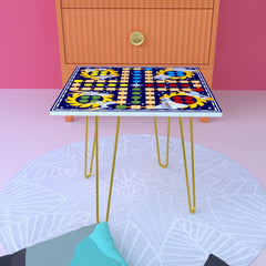 The Squarie Ludo Living Lounge Center Side Hairpin Table - waseeh.com