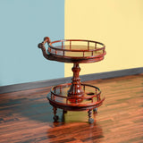Casino Wave Living Lounge Shisham Trolley Decor - waseeh.com
