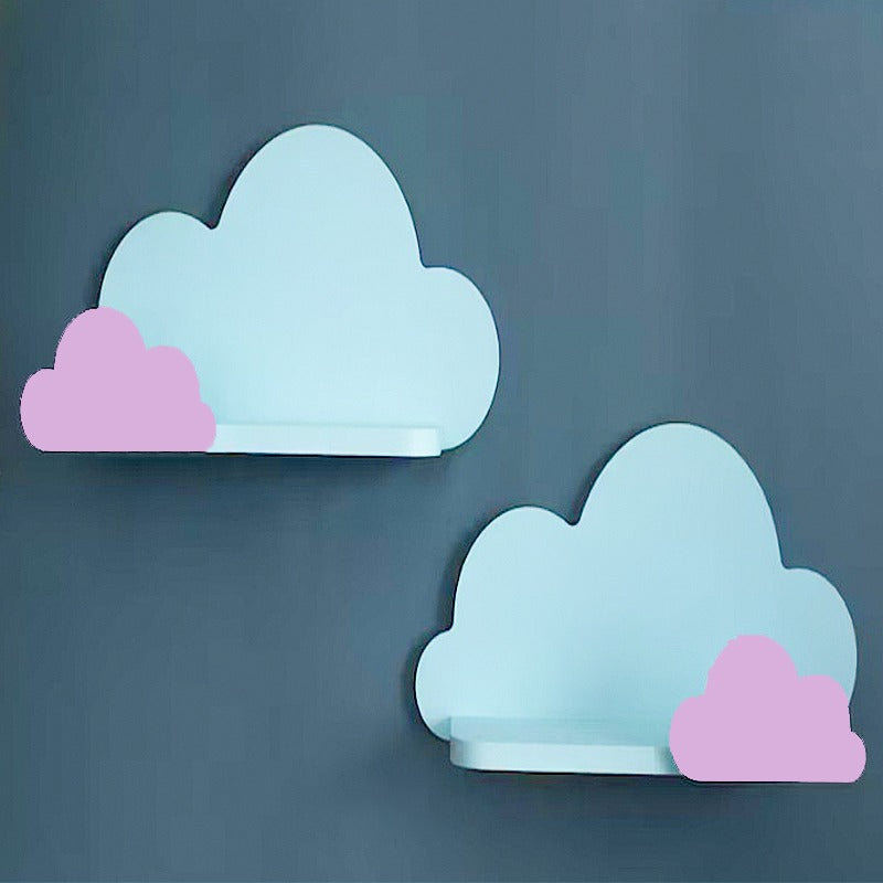 Bury Clouds Kids Bedroom Organizer Floating Shelve (Set of 2) - waseeh.com