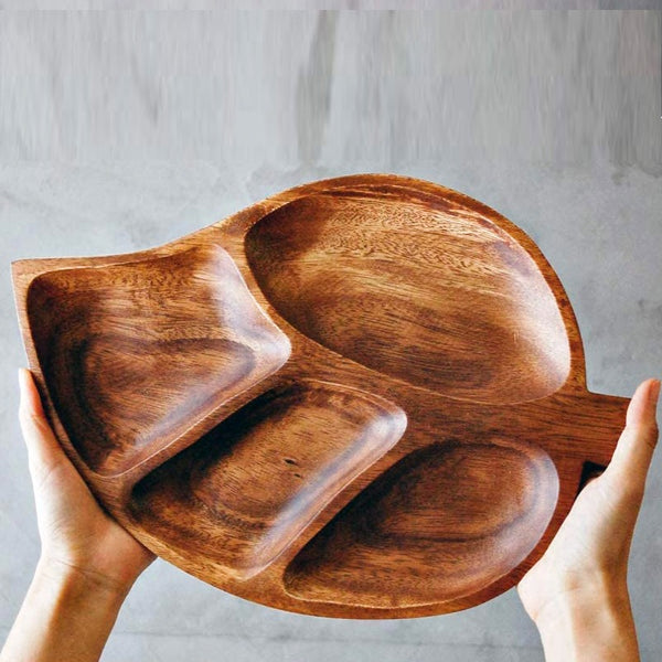 Acacia Autumn Solid Wood Guest Snack Kitchen Serving Tray - waseeh.com