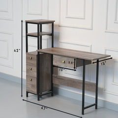 AAAZ Home Office Workstation Writing Organizer Desk Table - waseeh.com