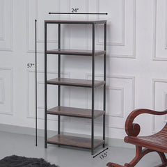 Arturs Bookcase Storage Organizer Rack (5-Tier) - waseeh.com