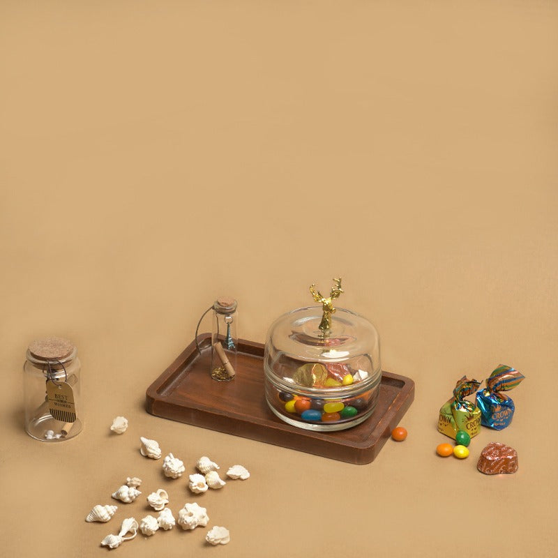 Golden Stag Candy Jar - waseeh.com