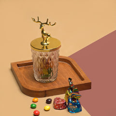Golden Stag Candy Jar - waseeh.com