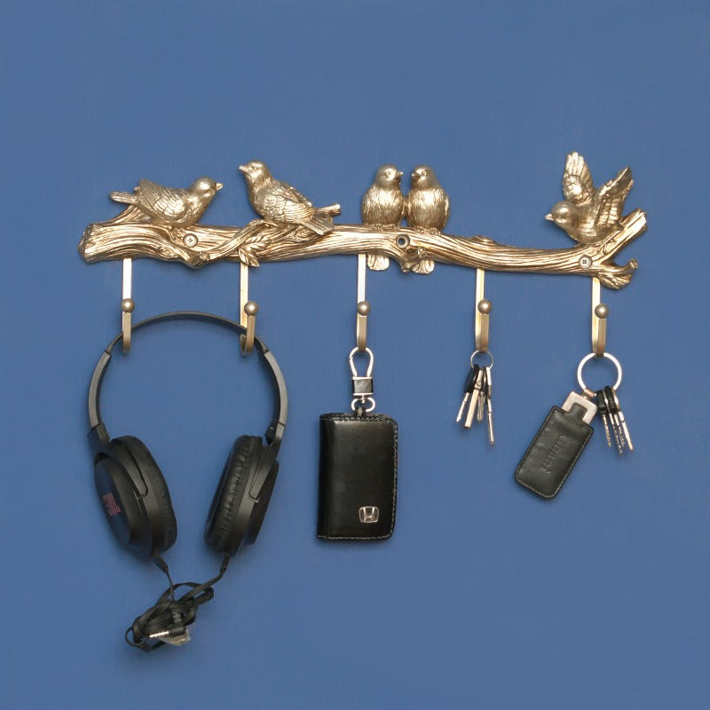 Golden Sparrow Key Holder - waseeh.com