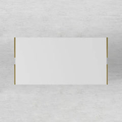 Jocise White Rectangular Living Lounge Bedroom Coffee Center Table - waseeh.com