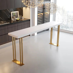 Feigned Living Lounge Drawing Room Counter Breakfast LED Console Table - waseeh.com