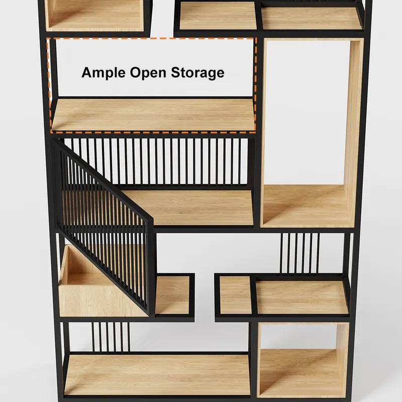 Congruous Lounge Living Room Bookcase Organizer Storage Rack – waseeh.com