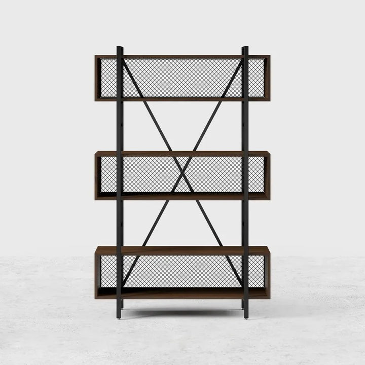 Mesh Etagere Lounge Living Room Bookcase Organizer Storage Rack - waseeh.com