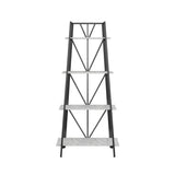 Carnation Modern Ladder Living Drawing Room Freestanding Bookcase shelve Rack - waseeh.com