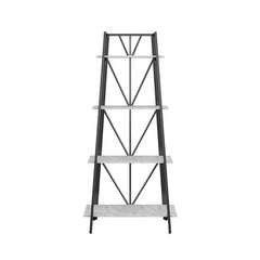 Carnation Modern Ladder Living Drawing Room Freestanding Bookcase shelve Rack - waseeh.com