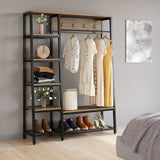 Ravishing Living Bedroom Shoe Coat Hang Storage Organizer Rack Decor