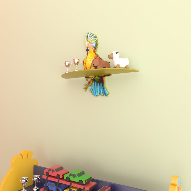 Parrot Perch Kids Bedroom Living Lounge Home Floating Organizer Shelve - waseeh.com