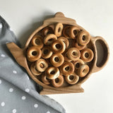 Teapot Wooden Kitchen Serving Tray - waseeh.com