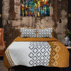 Yellow Fellow - Export Quality Bed Spread Set - 6 pc - waseeh.com