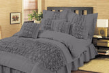 8 Pieces Luxury Embellish Comforter Set - King Size - waseeh.com