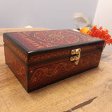 Wooden Hand Made Jewellery Box - Small - 8" x 5" - waseeh.com