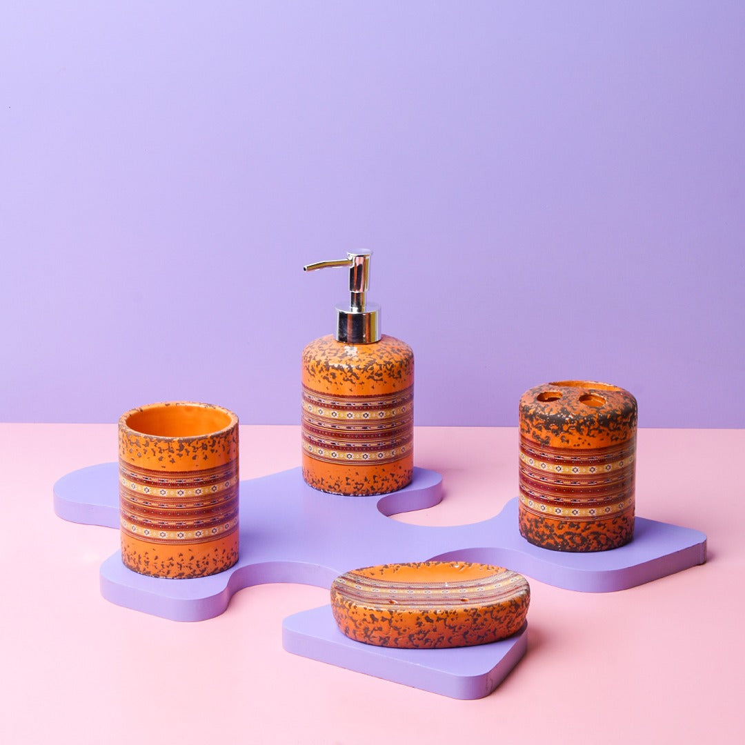 Vintage Glossy Bathroom Set - waseeh.com
