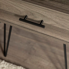 Rustic Living Lounge Coffee Center Side Hairpin Side Table (Greyish Cloud) - waseeh.com