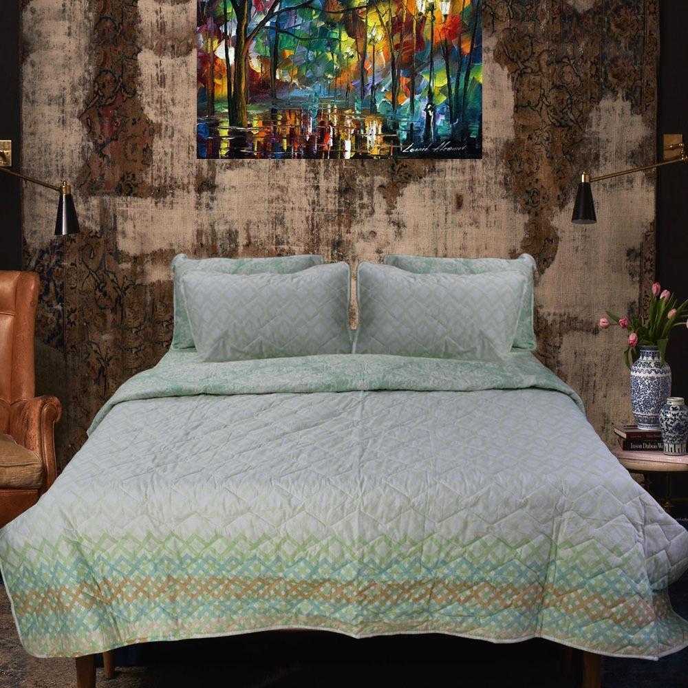 Abstract - Export Quality Bed Spread Set - 6 pc | Home Décor | Waseeh Pakistan
