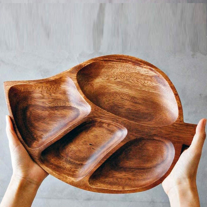 Acacia Autumn Solid Wood Guest Snack Kitchen Serving Tray | kitchen item | Waseeh Pakistan